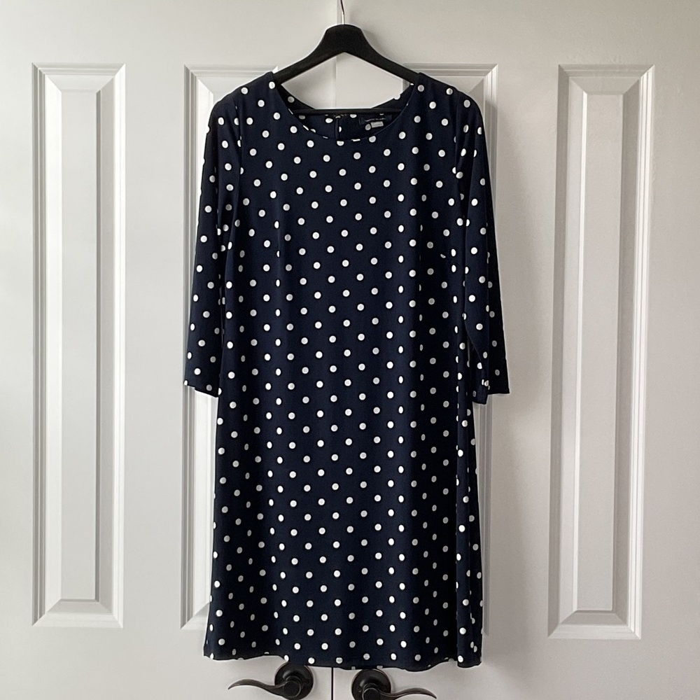 Tommy Hilfiger Navy Dress with White Dots